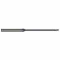 Harvey Tool 3/16 Cutter dia. x 0.2810 in. 9/32 x 3.7500 in. 3-3/4 Reach Carbide Ball End Mill, 3 Flutes 59512-C3